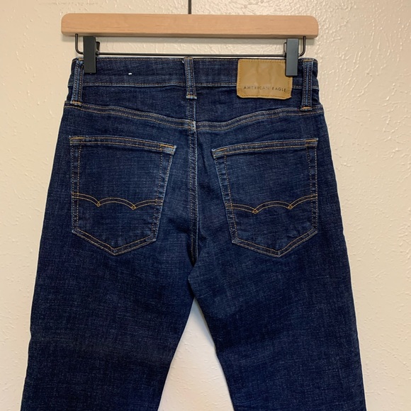 American Eagle slim straight dark wash jeans - Picture 4 of 7